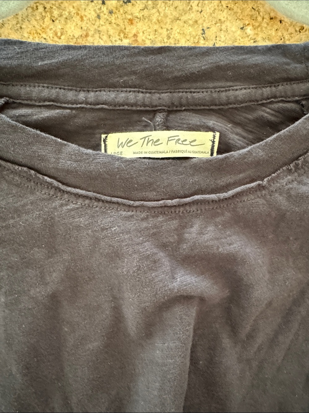 We The Free ARDEN Long Sleeve Tee — Heather Black Lightweight $58 NWOT - Picture 9 of 9
